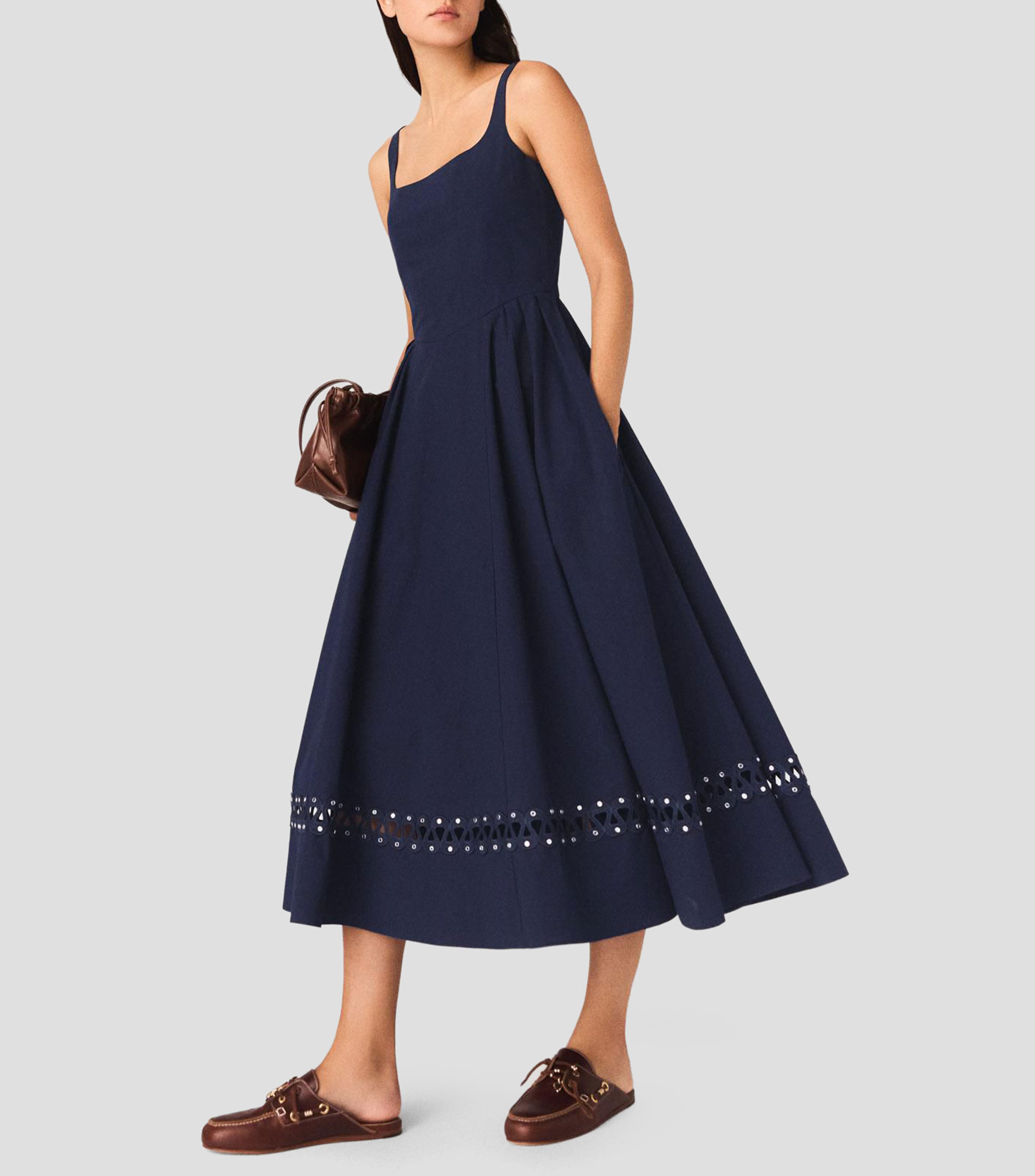 Vestido largo liso Robolite Mujer